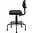 Traditional Backed Adjustable Height Ergonomic Industrial Stool Footring