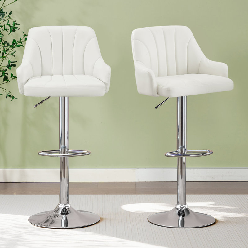 Tabouret de bar Baist, Blanc