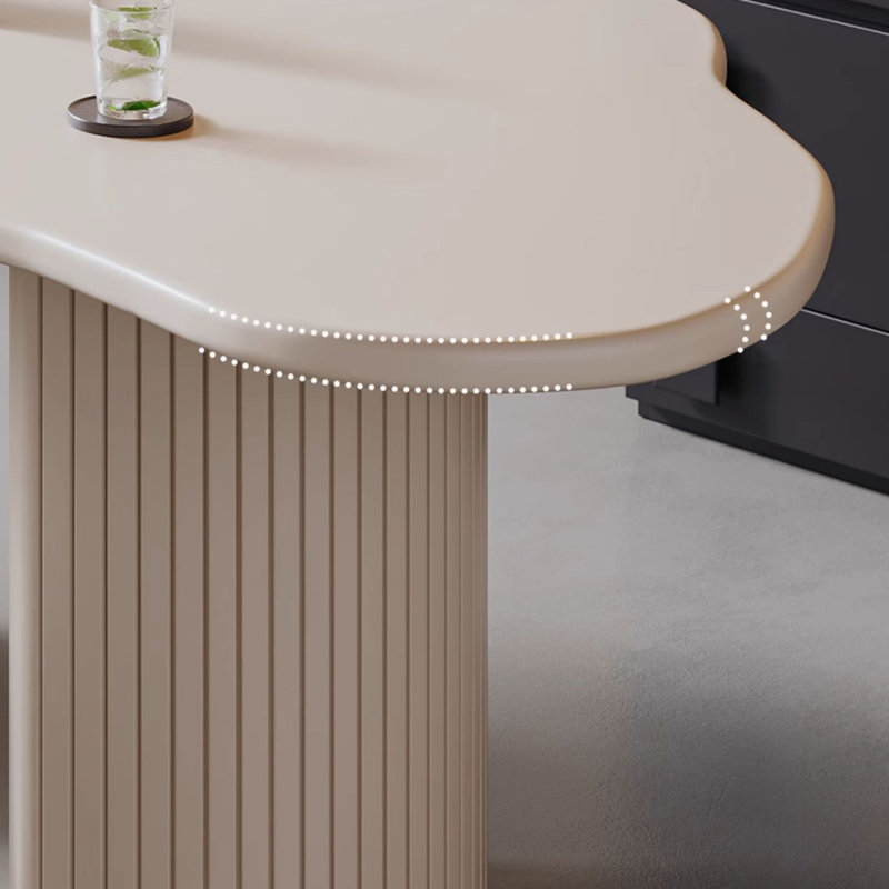 Table de salle à manger blanche, H 29,53 po x L 70,87 po x l 31,5 po