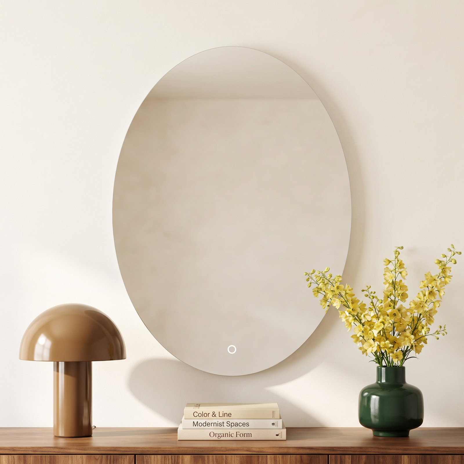Bentham Oval LED Wall Mirror
