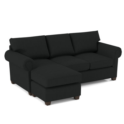 Charlotte 86" Wide Reversible Sleeper Sofa & Chaise with Ottoman