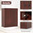 Ebern Designs 2-door Storage Cabinet Freestanding Storage Organizer With 3-tier Shelf Entryway Brown