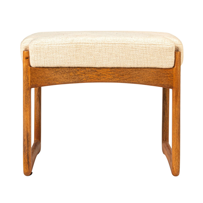 Tabouret en bois de manguier et Boucle, naturel
