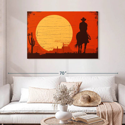 Silhouette de cowboy Lelar
