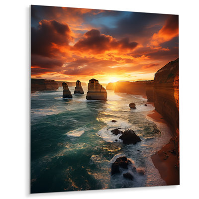 Australie, douze apôtres majestueux I - Australie, art mural en métal
