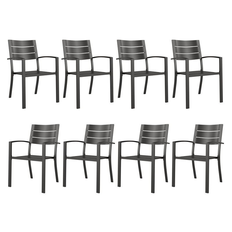 Stacking Patio Dining Armchair, 8