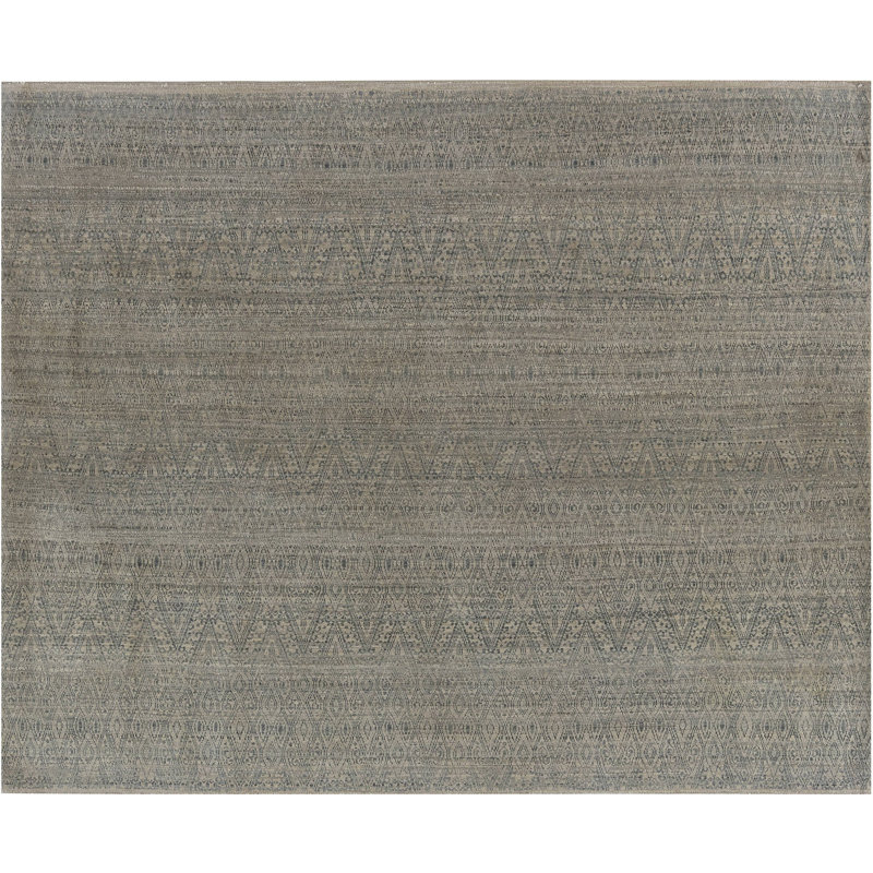 Tapis en laine beige / bleu Modern