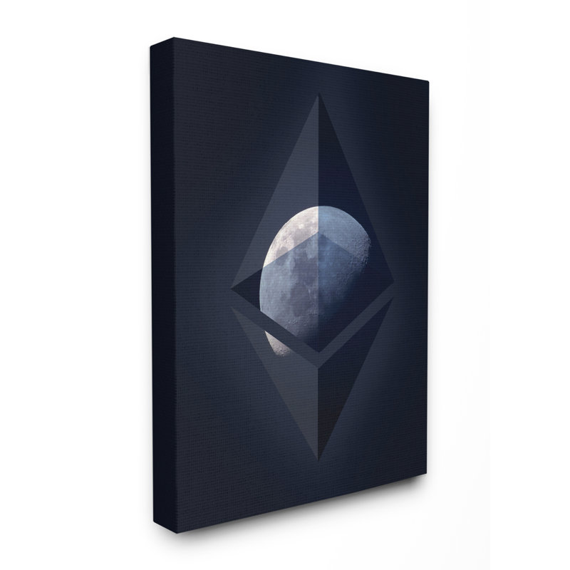 «Ethereum on the Moon», impression, H 30 po x l 24 po, Toile tendue