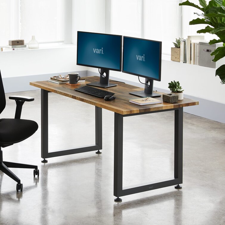 VARIDESK QuickPro - Table - Rectangular - Reclaimed Wood