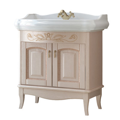 Michela 31 " W Freestanding Standard Free Standing Single Double Single Vanity Bathroom Vanity With Top