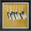 Art mural encadré de qualité supérieure - impression de grues rétro pour le décor de la chambre à coucher - 26 po x 36 po-116321448