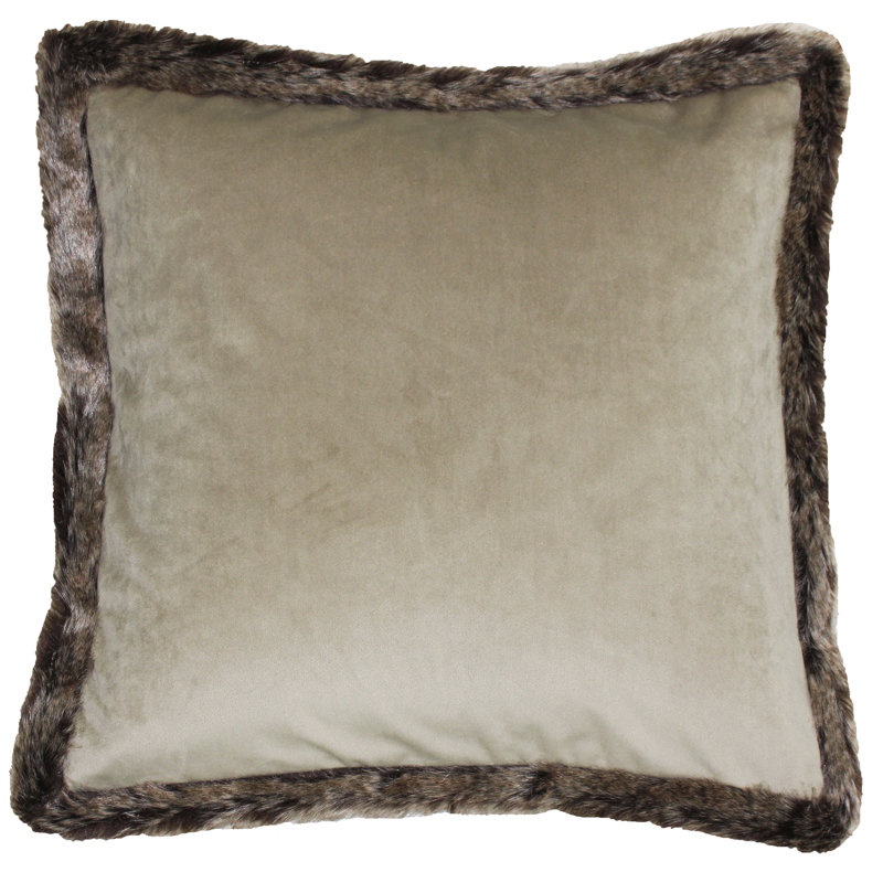Dobson Square Throw Pillow Cover, Taupe
