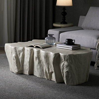 48.62" Unique Shaped Coffee Table