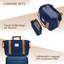 Ensembles de bagages 6 pièces avec sacs de voyage Valises extensibles avec roulettes bleu marine