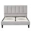 Lit plateforme tapissier rembourré-438994840