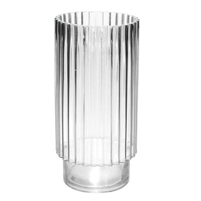 Vase à cylindre nervuré