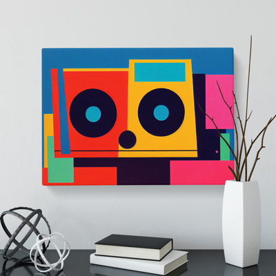 Boombox Abstract Vol.1 - Wrapped Canvas