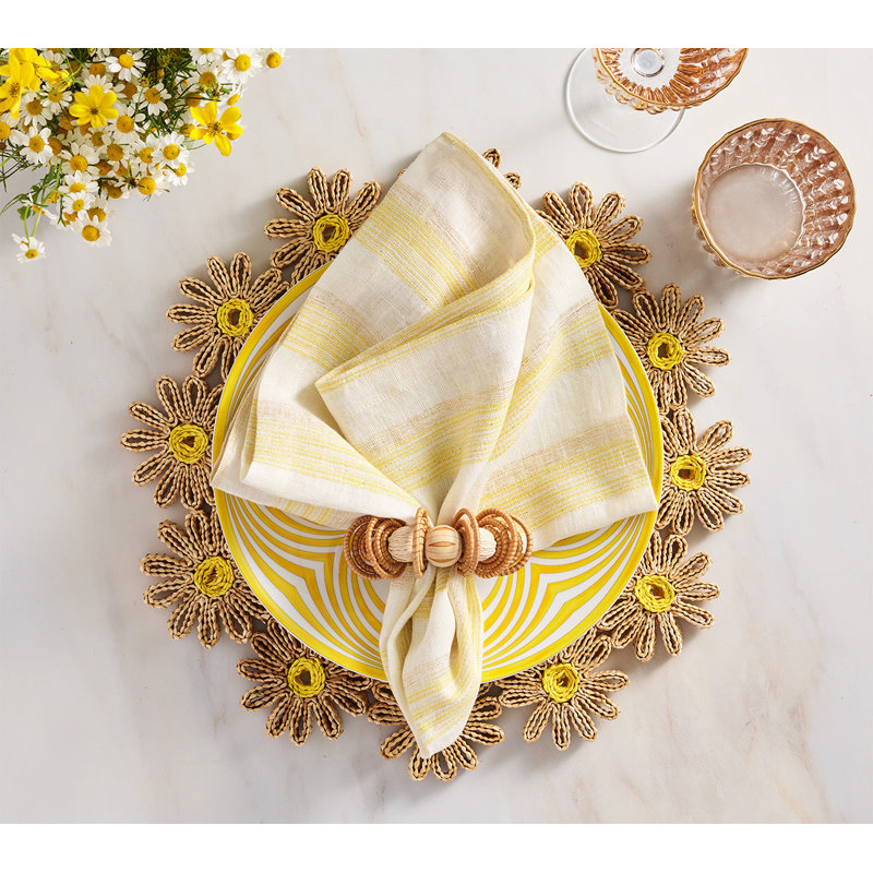 Calypso Napkin Ring, Brown/Natural