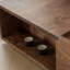 Table basse en bois de noyer massif