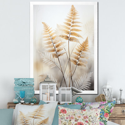 «Lankheit Minimalisme Ferns Verdant Elegance I», reproduction sur toile