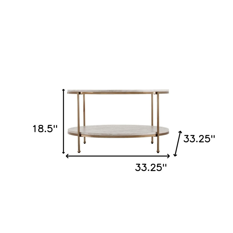 Table basse 33 po, Or