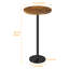 Ensemble de 2 petites tables rondes - brun