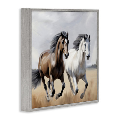 «Wild Run Horse Field», estampe numérique, conception de Kim Allen