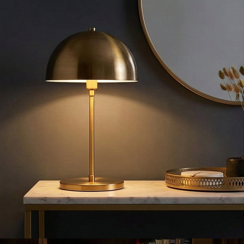 Lumiere 19" Modern Dome Table Lamp