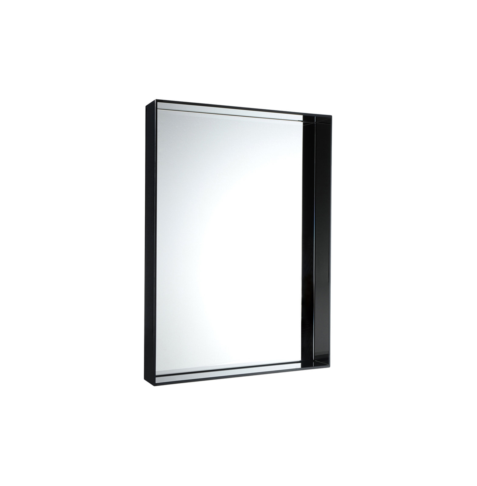 Only Me Wall Mirror, 27.56" x 19.69", Glossy Black