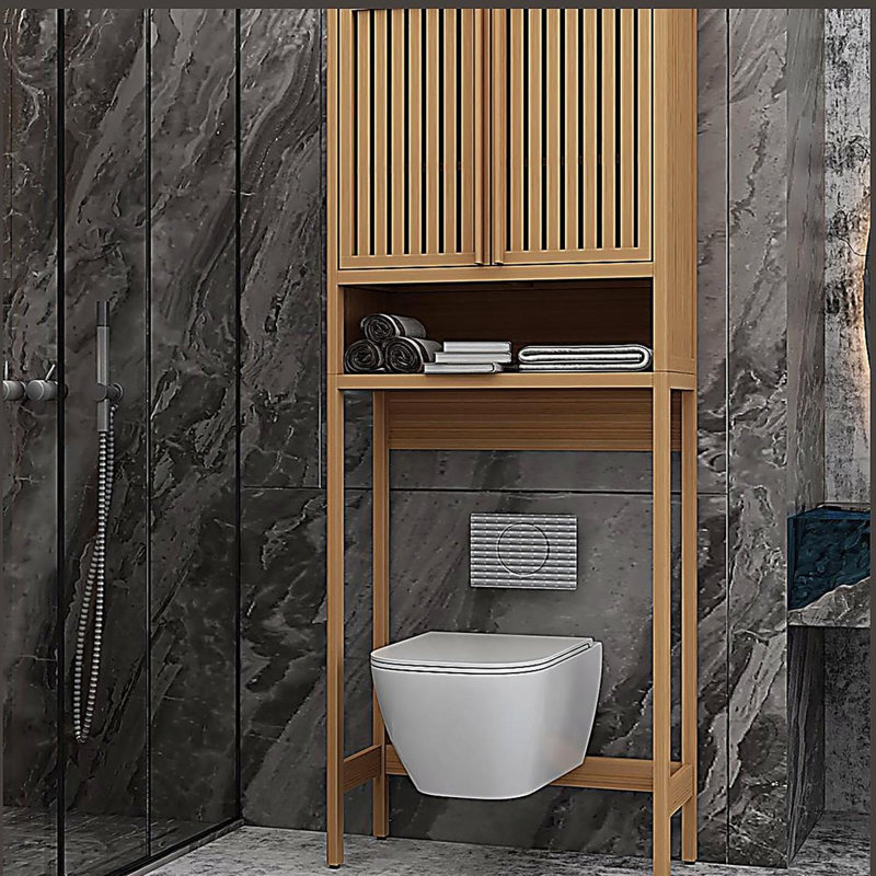 Support de toilette, salle de bain indépendante, salle de lavage, peu encombrant, couleur naturelle