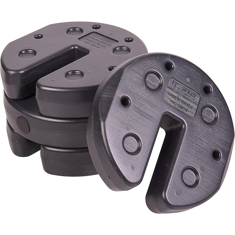 US Weight 20 lbs. Concrete Prefilled Canopy-Pop Up Tent Weights - Set of 4, 20 lb.
