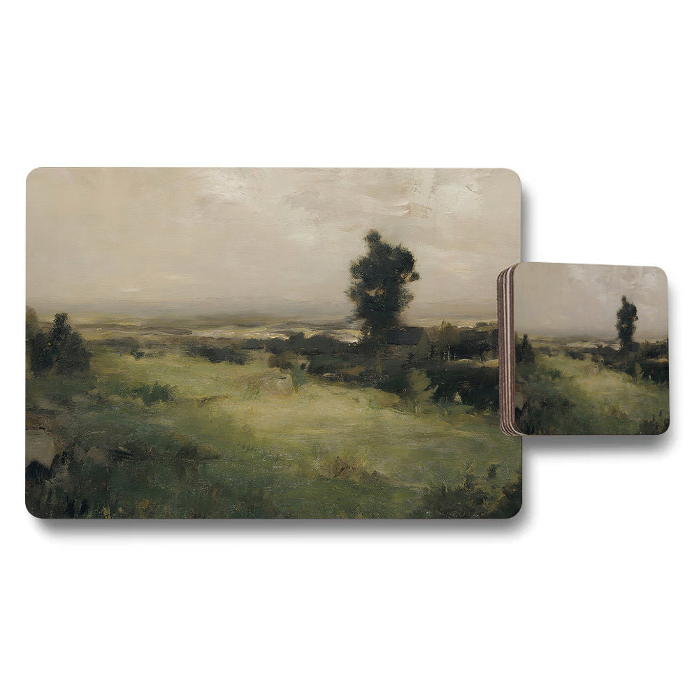 Scenic Landscape Placemats And Coasters Set Artwork