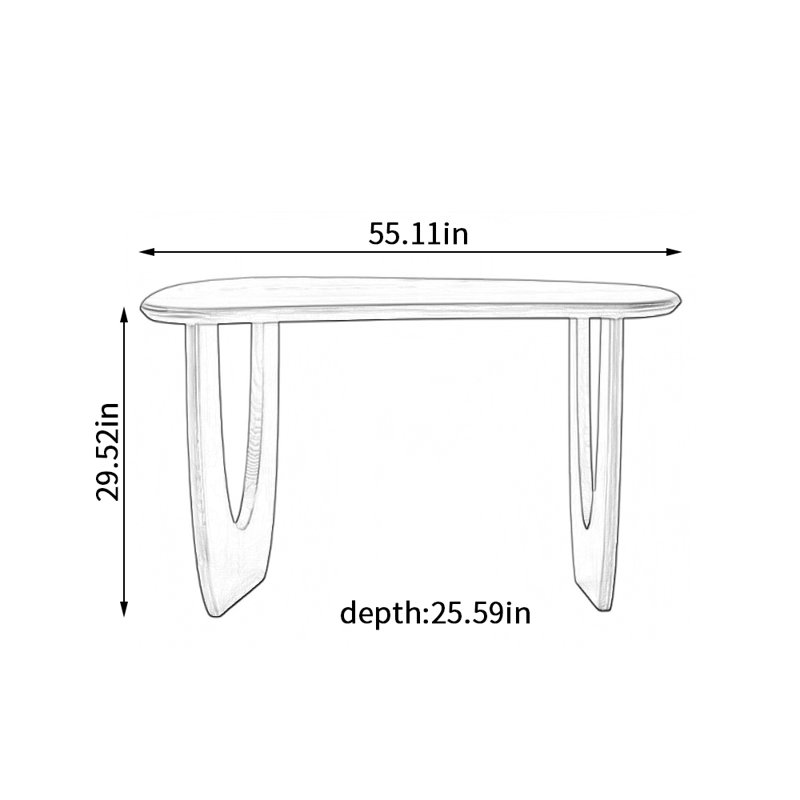 Kohen, 29.52" H x 55.11" W x 25.59" D