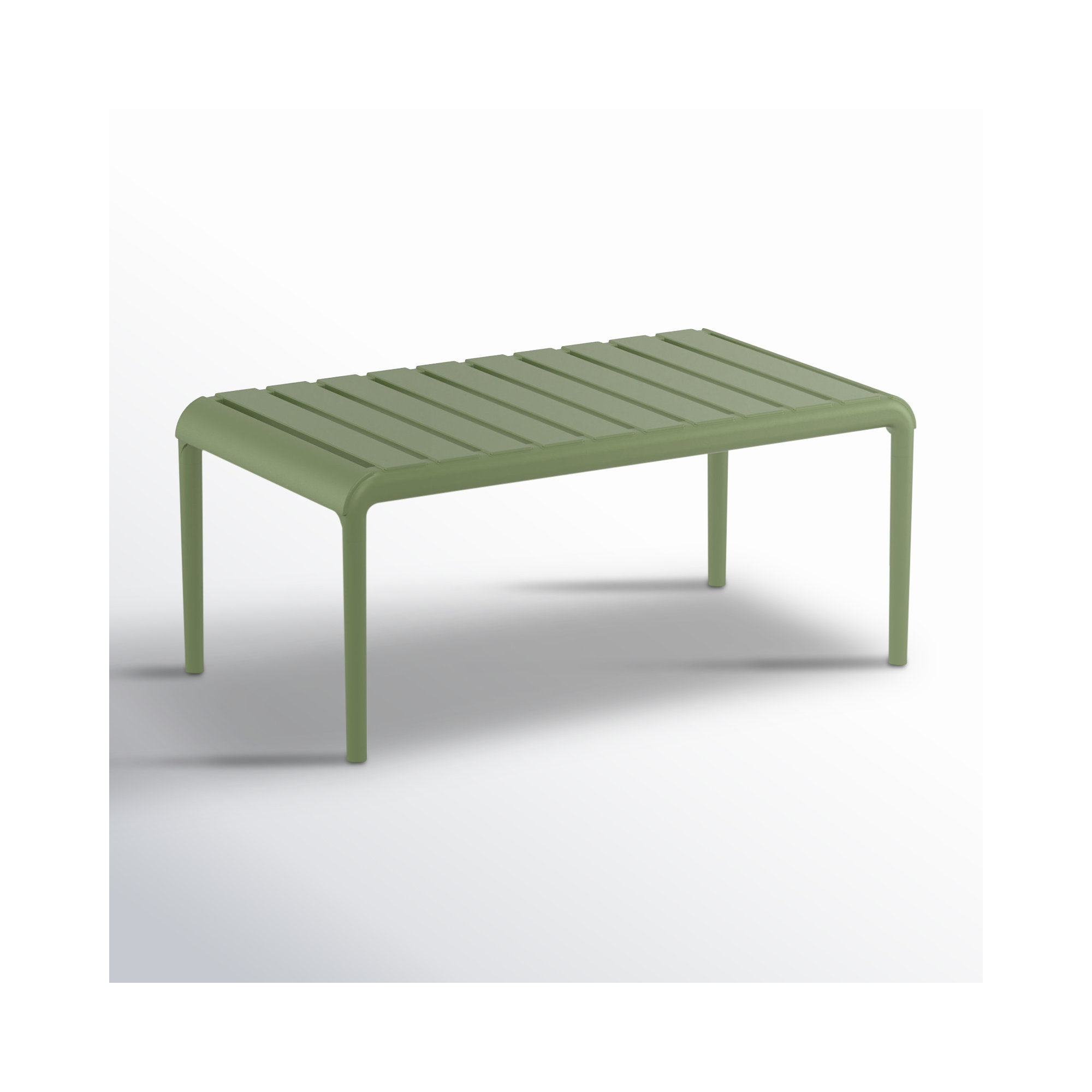Paris 35'' Outdoor Coffee Table, Olive Green