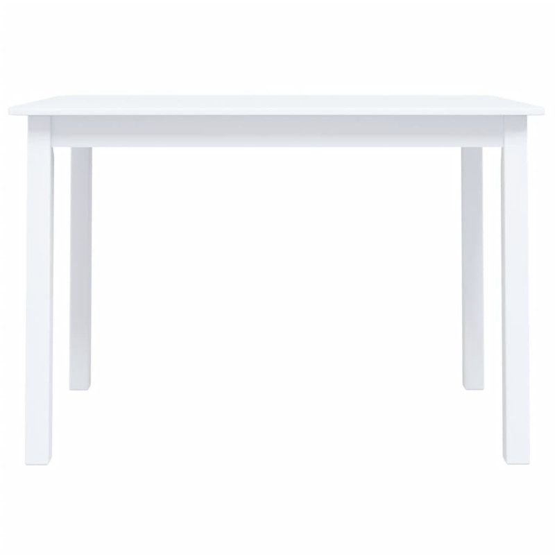 Essie Solid Wood Base Dining Table, White