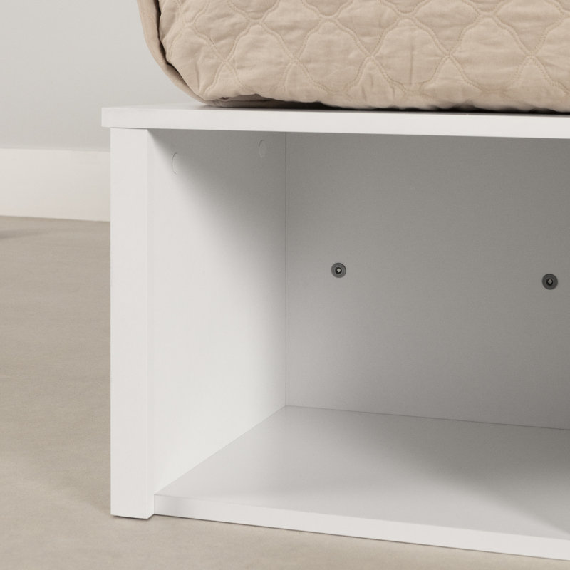 Flexible King Storage Platform Bed With Baskets