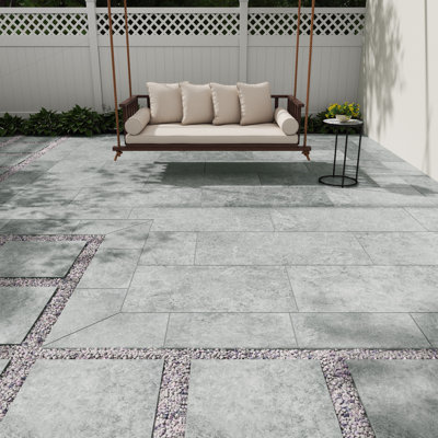 Lucenta 24 in. x 24 in. x 0.78 in. Matte Porcelain Stone Look Paver (8 sq. ft./unit, 2 Pieces)