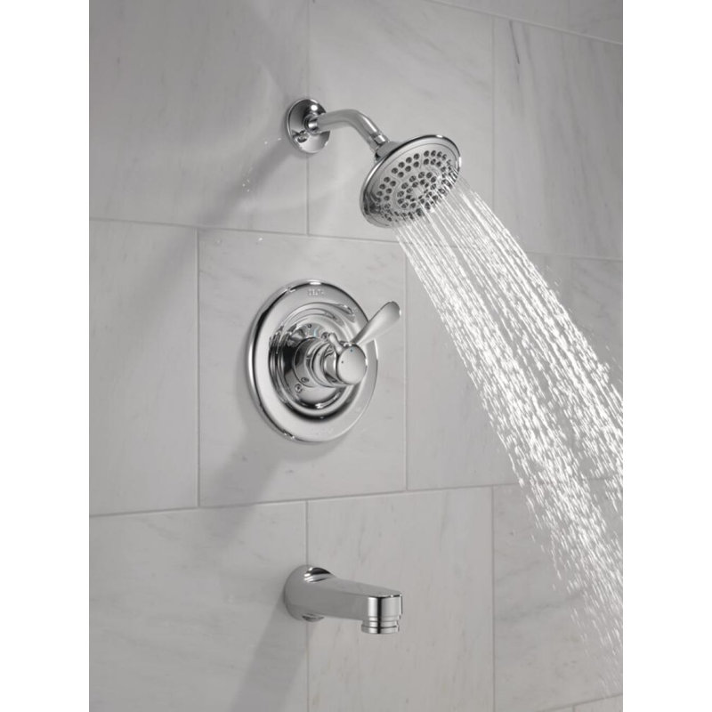 Classic Tub and Shower Faucet with Monitor, Chrome
