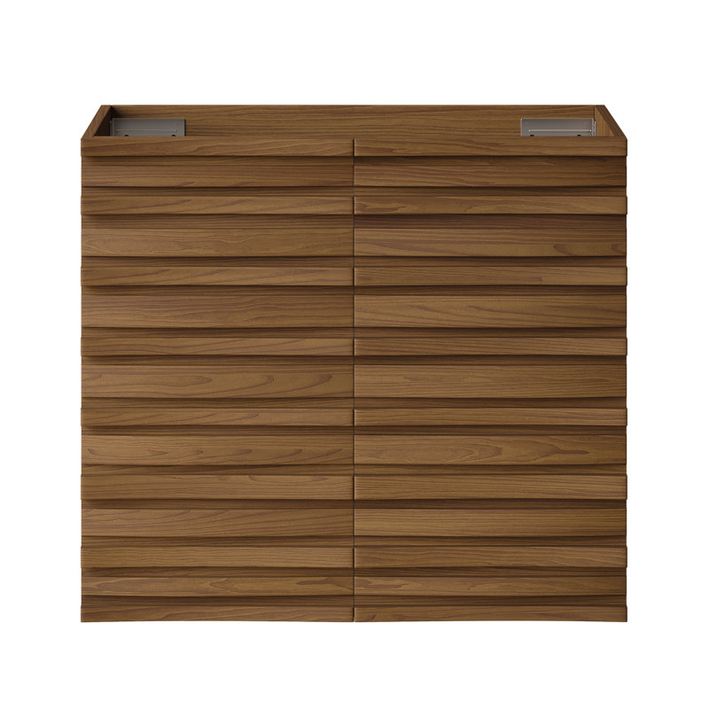 Armoire de salle de bain murale sans plateau 24 po Cascade en chêne noir, Brun