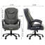Chaise de bureau ergonomique à haut dossier avec hauteur réglable et dossier en tissu de lin pour un maximum de confort et de soutien
