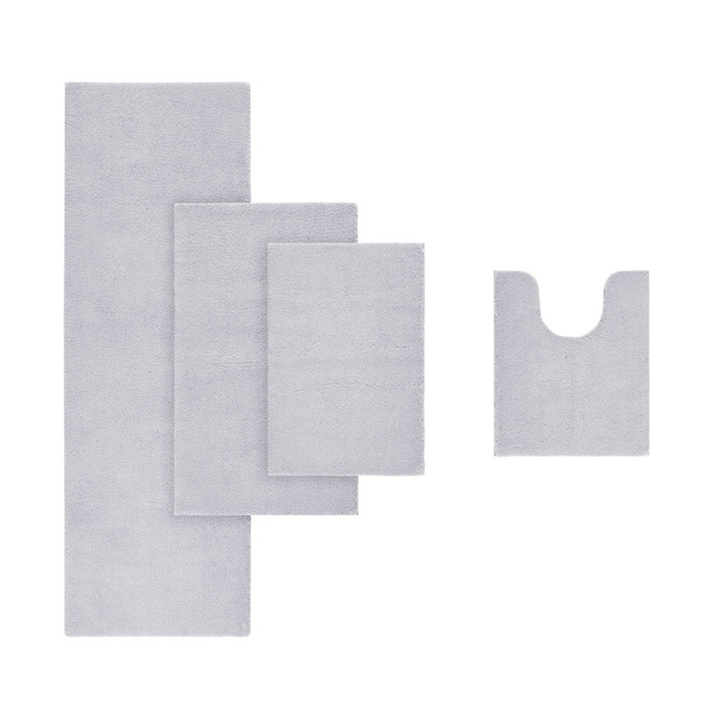 Bath Rug, 40" L x 24" W, Gray
