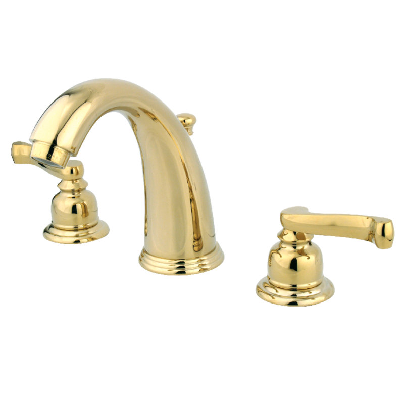 Robinet de salle de bain espacé Kingston, Laiton poli