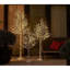 Bouleau blanc illuminé 6 pi 128L pour les fêtes de Noël, décoration de fête de mariage, lumières d'arbre à brancher pour une utilisation intérieure / extérieure