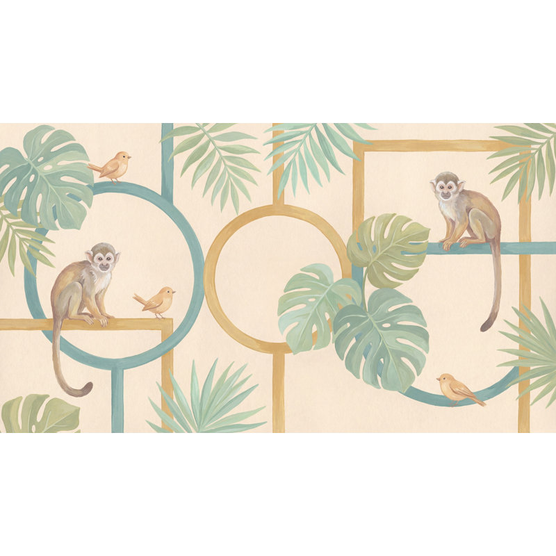 Panneau mural Jungle Vibe, 100 po x 96 po, Non tissé