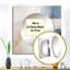 Lekita - Miroir carré paysage d'hiver pour décoration murale-476795410