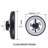 20-inch Black Led Ceiling Fan Light With Dimmable Brightness And Adjustable Color Temperature, Featuring App And Remote Control Operation, Suitable For Living Rooms, Bedrooms, And Dining Areas.