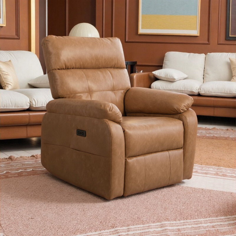 Fauteuil inclinable électrique de qualité supérieure sans gravité, Brun