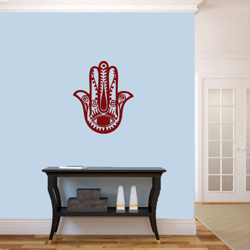 Text & Numbers Non-Wall Damaging Wall Decal, Cranberry