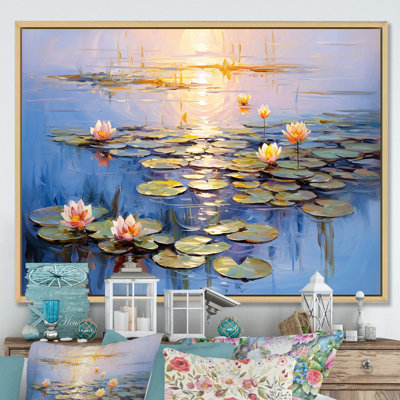 «Monets Water Lily Pond Reflections 4 - Lake», art mural