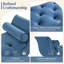 Banc rembourré, banc de bout avec 2 coussins, repose-pieds capitonné-323438869